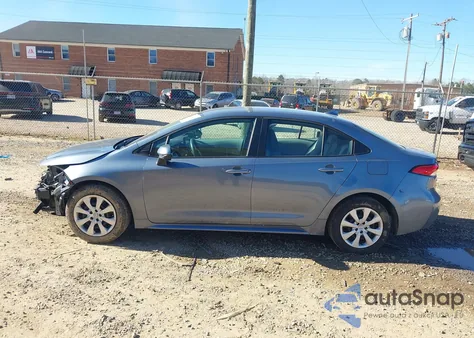 2025 Toyota Corolla Le z USA, uszkodzony, nr VIN 5YFB4MDE0SP235260